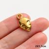 6Pcslot Real Gold Plated Space Alien Pendants Astronaut Sun Moon Star Charm Stainless Steel Charms For Jewelry Making Supplies