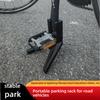 1pc Adjustable Height Portable Folding Bike Stand - Durable Plastic, Secure Locking Mechanism,Easy Carry Design,Overhead Mounting, Bike Racks & Stands