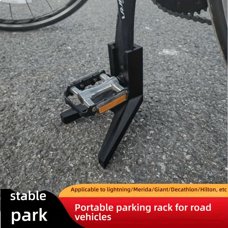 1 szt. Stojak na rower składany, przenośny z regulacją wysokości - Wytrzymałe tworzywo sztuczne, Bezpieczny mechanizm blokujący, Konstrukcja ułatwiająca przenoszenie, Montaż nad głową, Stojaki i wieszaki rowerowe