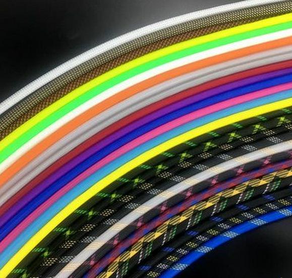 Exquisite Durable Flame-Retardant Rainbow Braided Wiring Harness Sleeve