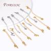 18K Gold Plated Extension Chains with Lobster Clasps Connector For Jewelry Necklace Extender,DIY Bracelets Making Accessories