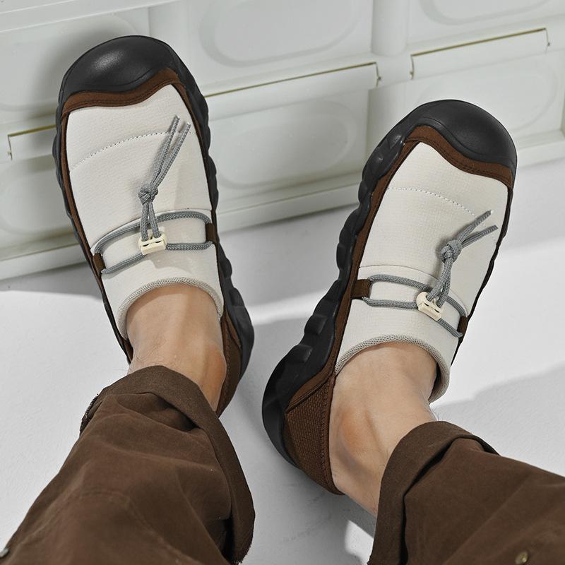 2025 Popular Men's Shoes Retro Light Breathable Non-slip Soft Sole One Pedal Sports Shoes Men's Casual Shoes