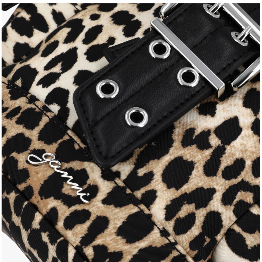 Ganni Nano Rucksack Leo-Print B2010008