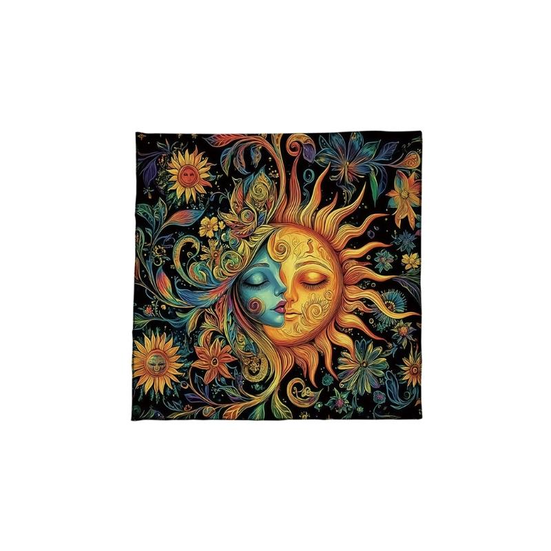 Practical Foldable Tarots Cloth Easy To Clean Velvets Divination Mat Fabric Texture Suitable for Spiritual Practices