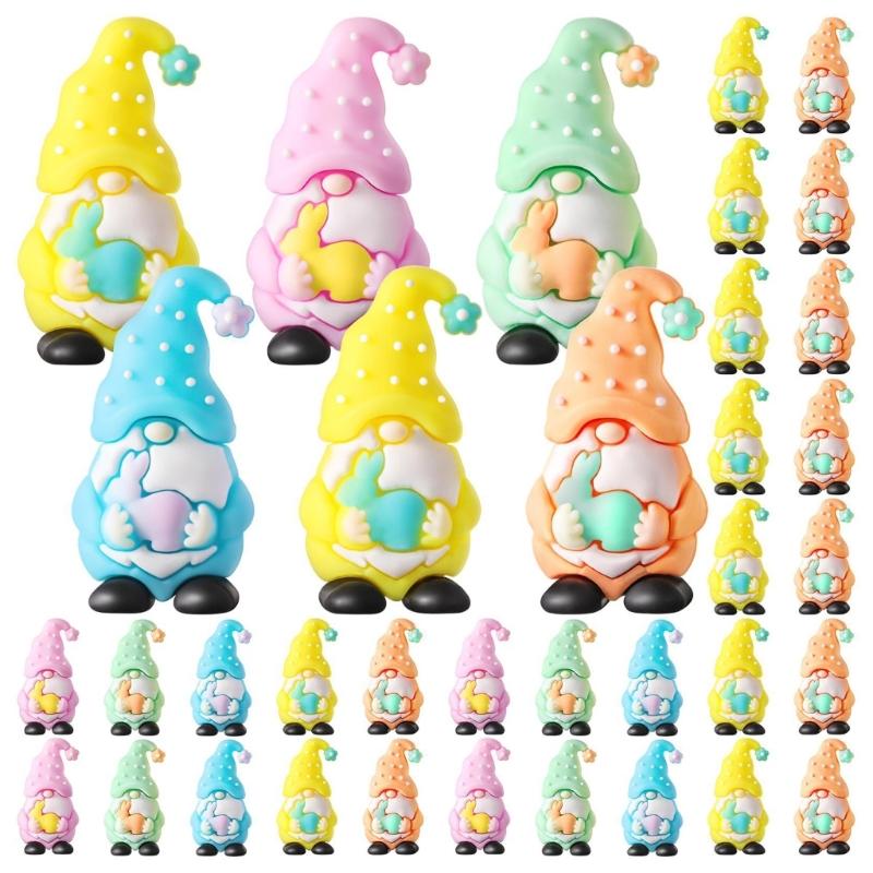 Small Easter Gnomes Resin Statues For Easter Basket Fillers And Craft