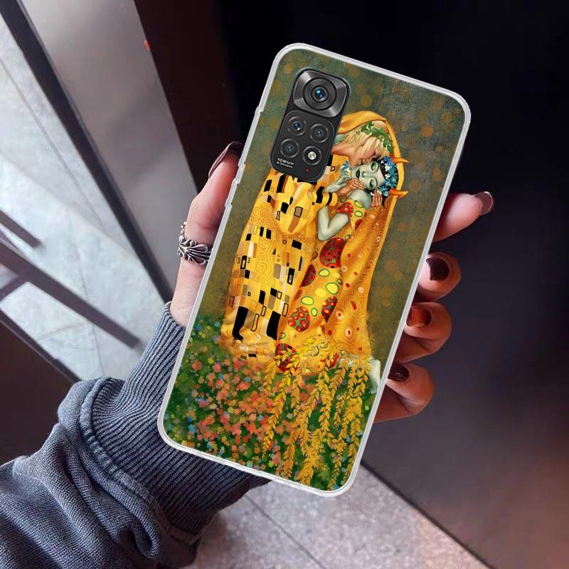 Kiss by Gustav Klimt Desig Phone Case For Xiaomi Redmi Note 15 14 14S 13 12S 12 Pro Plus 11S 11 10S 10 4G Cover 11E 11T 5G Print