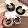 Textured Fabric Hair Band Elastic Scrunchies For Women Multiple Hairstyles Easy Carry Pleated Hair Loop Headwear