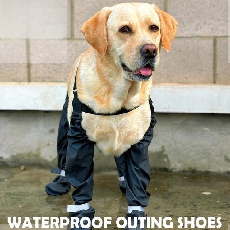 Fashion Dog Shoe Suspender Boot Waterproof Pet Shoe Snow Rain Dog Suspender Boot For Daily Walks