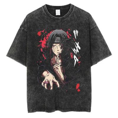 Unisex Prané tričko Hip Hop Streetwear Japonské Anime Vintage Tričko Harajuku Top Muži Ženy Letné Tričko s krátkym rukávom