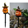 Solar Outdoor Courtyard Floor Insertion Lamp Halloween Garden Resin Landscape Decoration Lamp Pumpkin Resin Craft Atmosphere Lamp