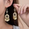 Bohemian Ethnic Style Sequins, Fringed Earrings, High-End Female Travel Photography, Atmosphere, Ear Hooks, Vacation Wind Ear Jewelry