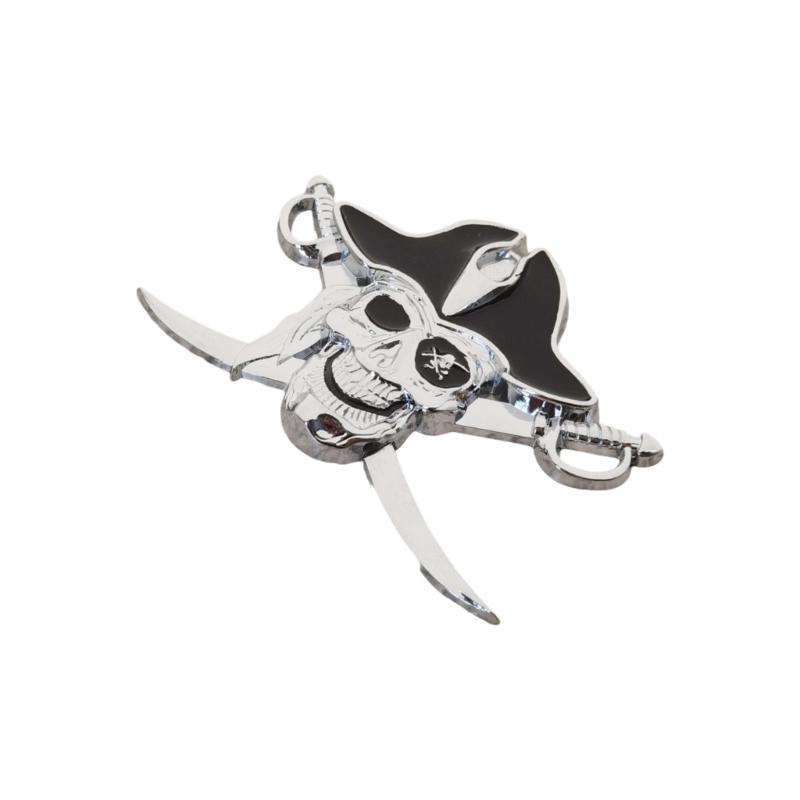 

Pirate Themed Metal Car Sticker Emblem Zinc Alloy Automotive Decoration Suitable For Motorcycle Vehicle Exterior Styling