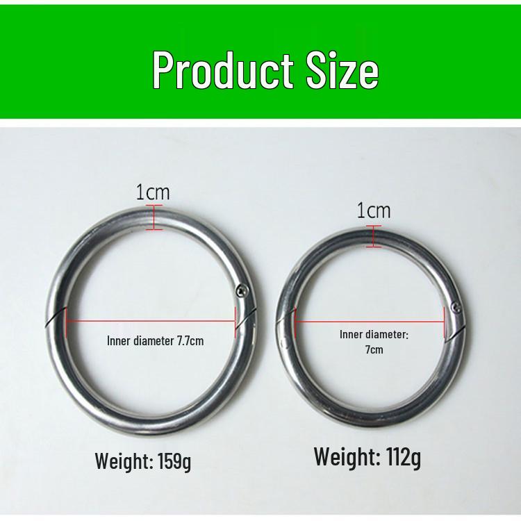 Edelstahl Bullennasenring Viehtraktionswerkzeug - Federtyp