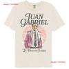 Juan Gabriel Unisex T-Shirt Musik Cuidades Mexiko Pilot Mexikanischer Sänger Elfenbein Cc Vintage Bequem Mode Leicht