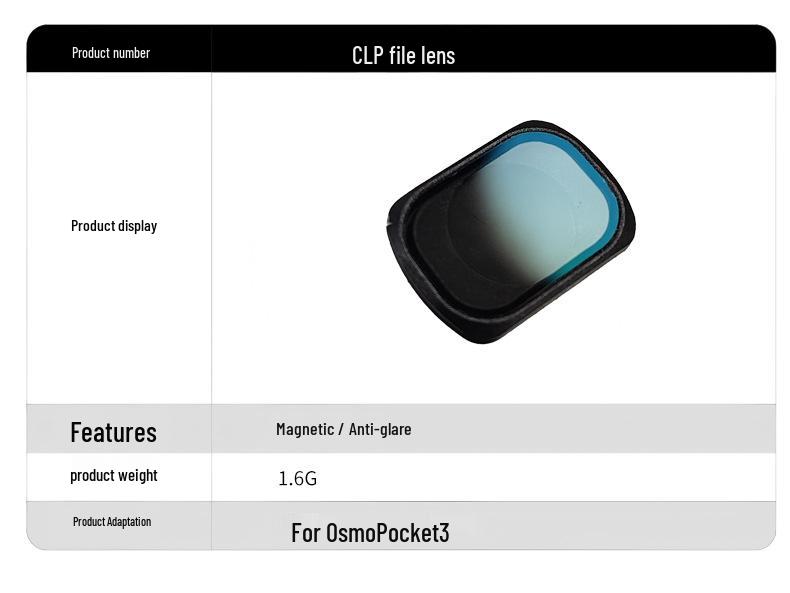 DJI Pocket 3 Magnetic Filter Set: ND, Adjustable Dimming, CPL Polarizing Filters