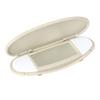 Sun Visor Mirror Cover 1 Pcs Beige Car Accessories