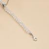 Love Zircon Double Chain Tassel Design Collar Chain - Crystal Necklace For Women