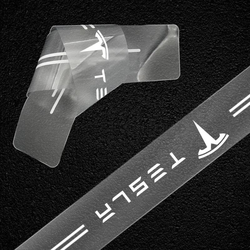 ALK1 Emblema Transparente para Porta-Malas de Carro Adesivo Protetor 3D para Tesla Model 3 Model X Y TM3 TMX TMS S 2016-2020 Decalques Calotas Centrais de Roda