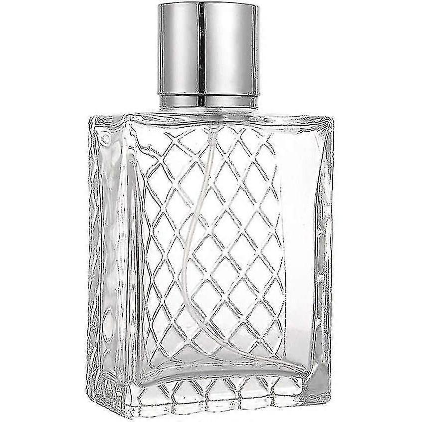 Quadratische Flasche, Quadratische Klare Glasflasche Zum Selbstbefüllen, Mit Parfümzerstäuber - RIpj