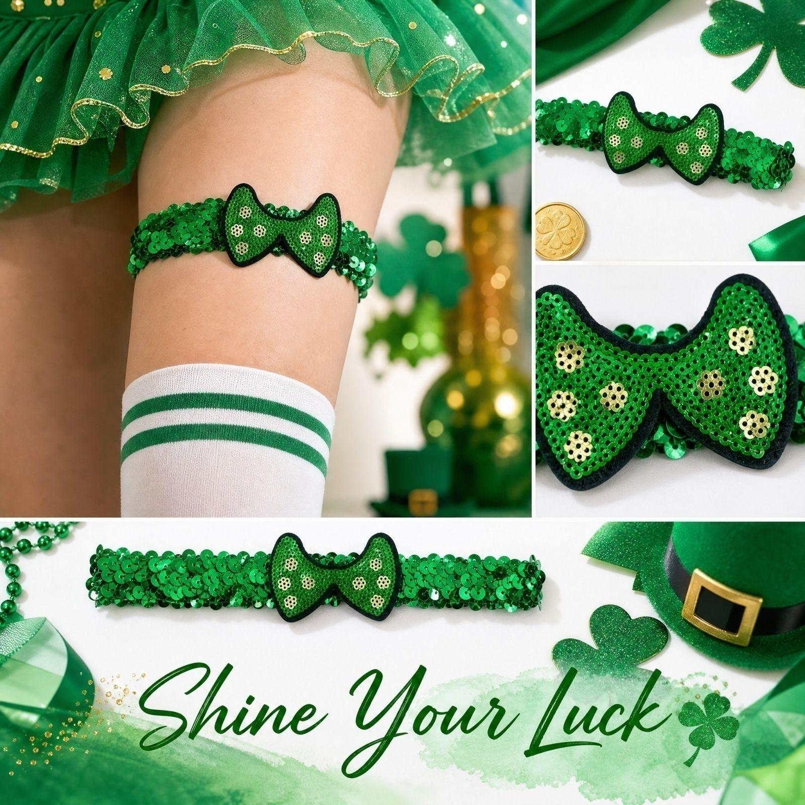 St. Patrick s Day Glitter Set with Leg for Party Accessories One Size