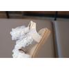 Girls' Lace Sandals | Fashionable Anti-Slip Soft-Sole Beach Shoes for Toddlers & Little Girls Elegant Party Shoes