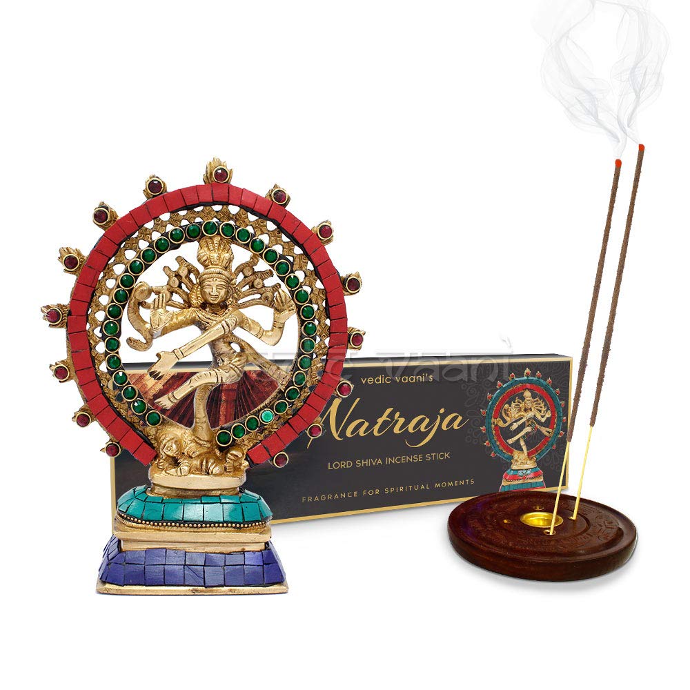 

Vedic Vaani Dancing Nataraj Idol with Natraj Incense Stick