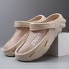 New Arrival Mens Hole Clogs Slippers Dual-Purpose Man Garden Shoes Arch Support Slides Summer Beach Flats Non-slip EVA Half Drag
