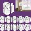 1–10 Stück kabelloser Türsensor, Mini-Fenstertür-Alarm, magnetischer Sensor, kabelloser Heimfenster-Türeinstieg, Anti-Dieb-Sicherheitsalarm, 90 dB