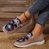 Fashion Shoes for Women 2024 New Autumn Skull Print Women Canvas Sports Shoes Light and Comfortable Women's Flat Shoes Zapatos De Mujer