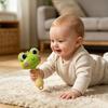 Rattle Baby Toy with Ergonomic Handle Infant Sensory Toy Soft Food-Grade Baby Rattle Baby Hand-eye Coordination Toy