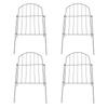 Animal Barrier Fence Iron Sturdy Decorative Outdoor Dog Fence Border for Garden Yard
