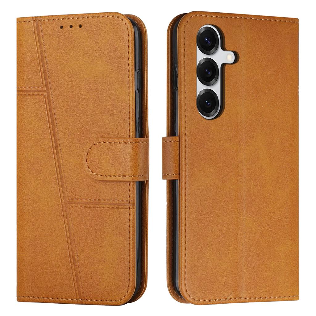 Leather Phone Case For Samsung Galaxy S26 / S26 Pro Foldable Stand Wallet Flip Cover with Strap