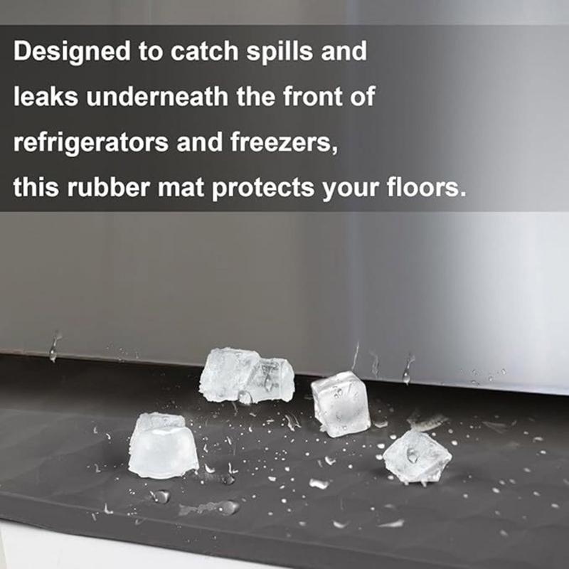 Safe Silicone Freezer Tray Washable Leakproof Bottom Refrigerator Base Guard Perfect for Refrigerators and Appliances