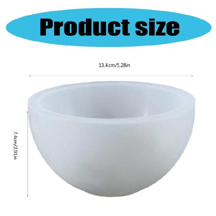 Creative Silicone Mold for Elegant Tabletop Bowl Handmade Serving Dish Epoxy Resin Mould Unique Tableware Making Mold