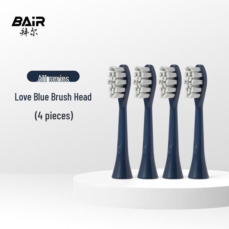 

BAIR A11 Le ai Bluetooth Electric Toothbrush Heads, 4-Pack