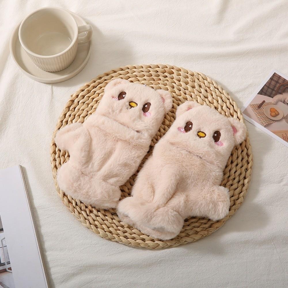 Plush Women Winter Gloves Soft Bear Gloves Fashion Animal Gloves  Cosplay