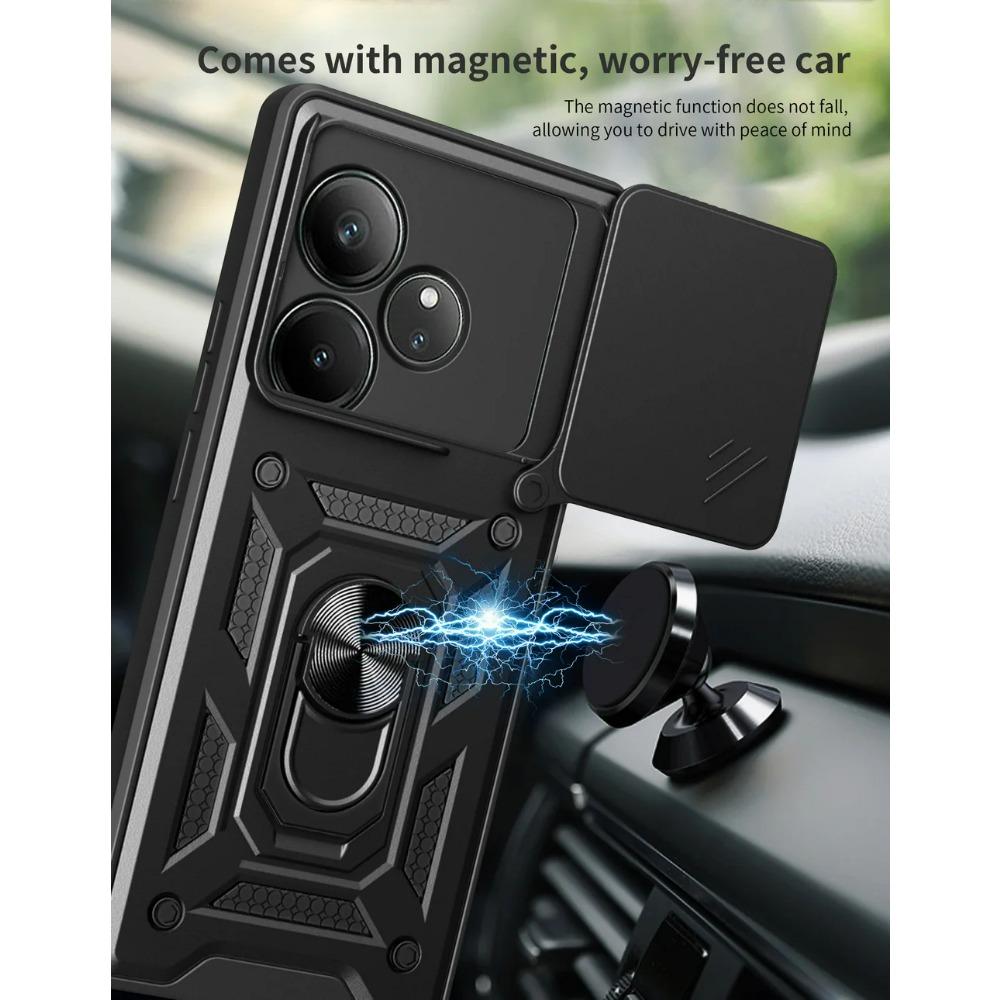 Camera Protect Case for Realme GT Neo 6 6T 3 N53 N55 Realme C61 C63 C65 C67 C51 C53 C55 C35 C21Y C25Y Armor Hybrid Ring Cover