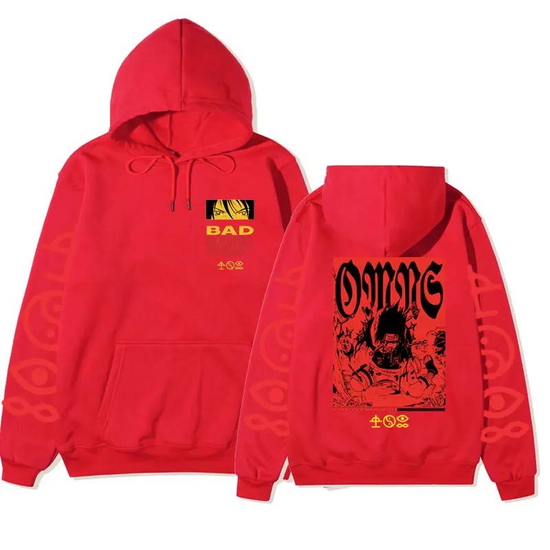 Bad Omen Tour Oversized Cotton Fleece Hoodie Men Women's Stylish New Gothic Harajuku Sweatshirt Streetwear Long Sleeve Tops