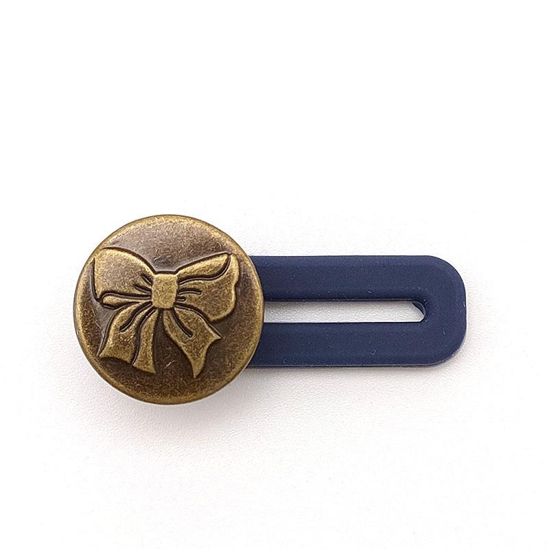 5PCS Metal Button Extender For Pants Jeans Free Sewing Adjustable Retractable Waist Extenders Button Waistband Expander