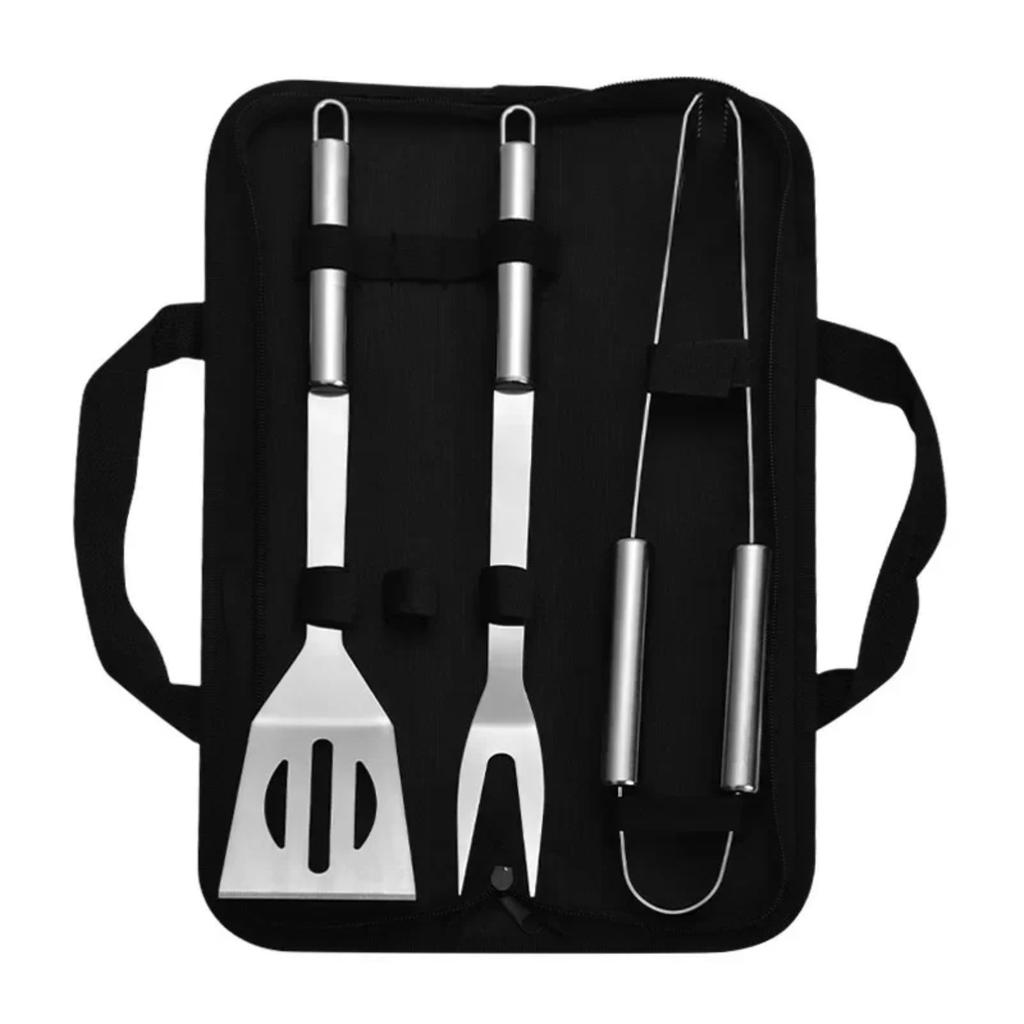 3PCS Stainless Steel BBQ Grill Tools Set for Outdoor Steak Korean Barbecue Household Cooking Utensils Kitchen Accessories bbq