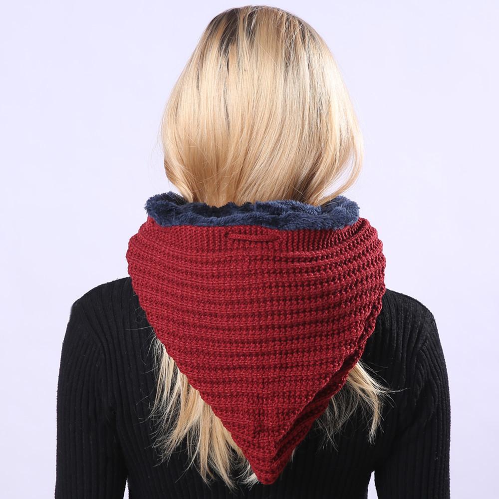 Women's Pullover Stripe One Piece Plush Thickened Riding Ear Protector Knitted Warm Hat