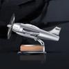 1 Stück Solarbetriebenes Flugzeug Auto Duftornament Kreatives Auto Mini Auto Innenraum Luftfahrt-Thema Propeller Parfüm Drehend F7S8