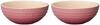 Le Creuset Multi-Bowl Bowl, 15 Cm, Rose Quartz, Heat and Cold Resistant, Microwave and Oven Safe, Set of 2 [Official Japanese Product]