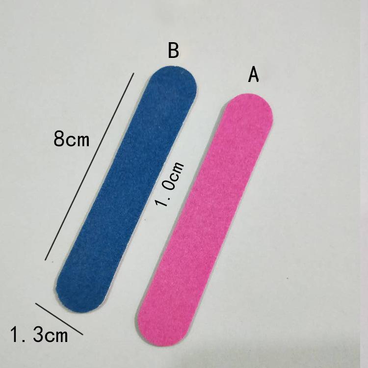 

50/100 шт., маленькая протирочная полоска для полировки поверхности ногтей, принадлежности для маникюрных инструментов, пилочка для ногтей, мини-полоска для подпиливания 10pcs-8CM