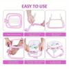 Cross Stitch Rack Multifunctional Double Layer Embroidery Frame Removable 2 Tier Square Embroidery Hoop for Quilting Stitching