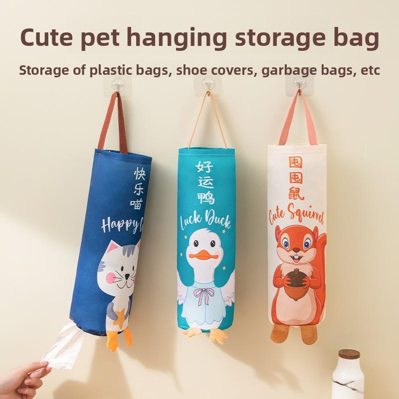 Wall-mounted Garbage Bag Storage Wonder, Kitchen Plastic Bag, Organizing Bag, Hanging Shopping Bag, Storage Bag, Storage Hanging Bag