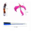Funny Cat Toy Set Interactive Cat Teasing Stick Feather Replacement Head Adjustable Three Section Fishing Rod  Pet Supplies