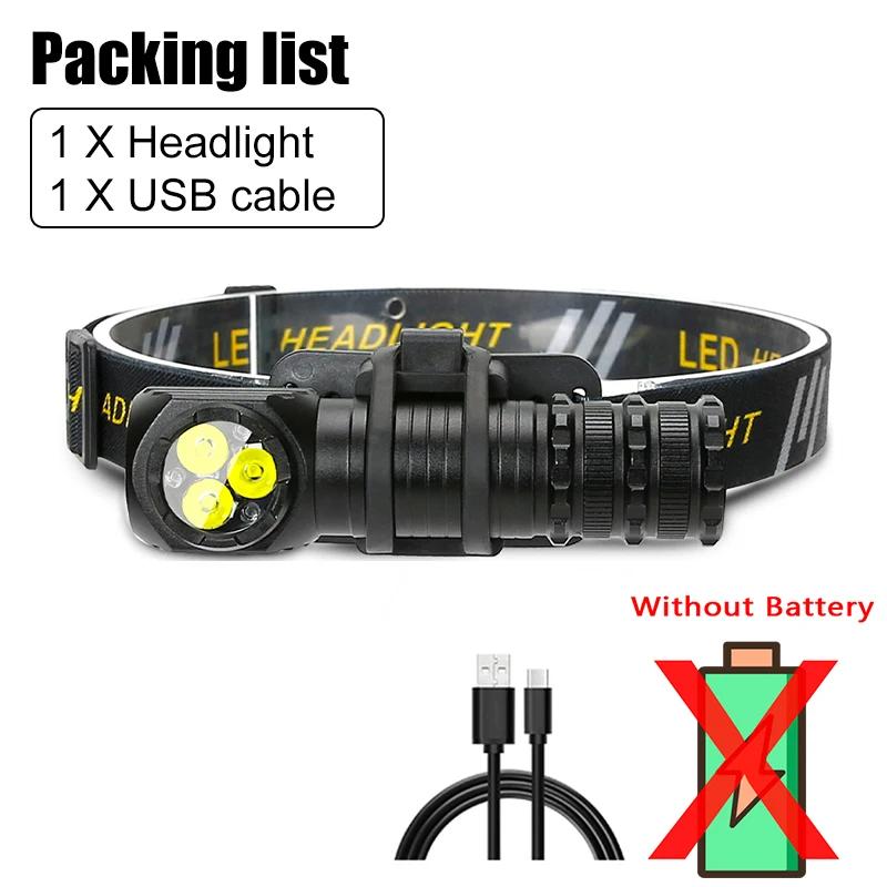 

Многофункциональный мощный фонарь на голову, съемный ручной, для улицы, водонепроницаемый, для ночной рыбалки, походов, налобный фонарь