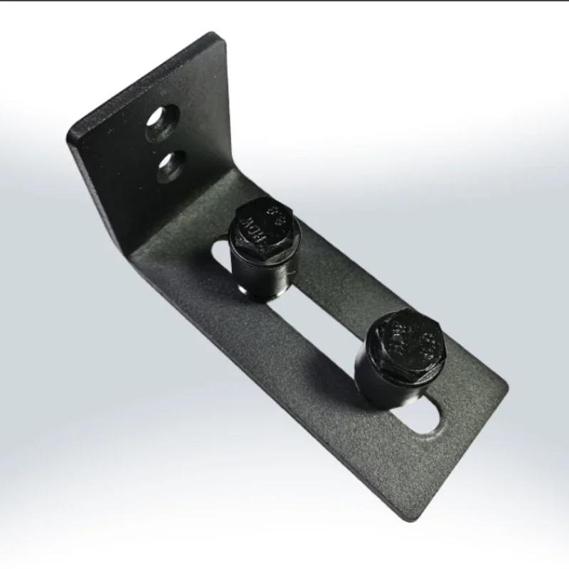 Heavy Duty Sliding Barn Door Floor Guide,Adjustable Roller,Wall Mount System,Flush Bottom Design Double Roller Bearing