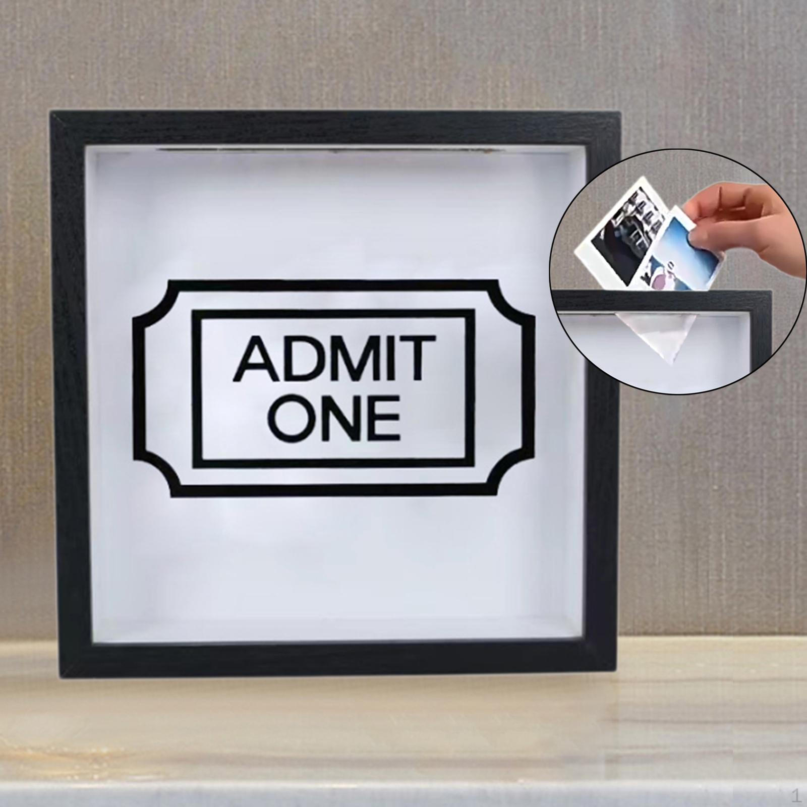 

Архивная коробка для приключений с прорезью для хранения практичных билетов Shadow для коллекции 15cmx15cm_Black